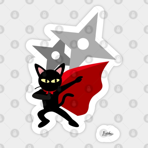 Hero Cat Sticker by BATKEI